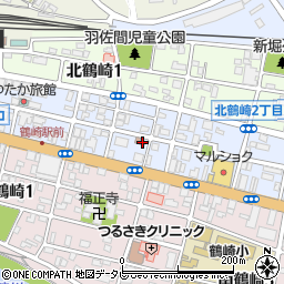 鶴崎駅前郵便局周辺の地図