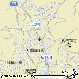 愛媛県宇和島市大浦1743周辺の地図