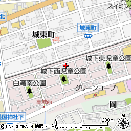 大分県大分市高城西町12周辺の地図