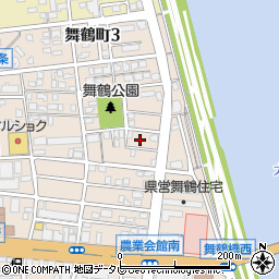 大分県大分市舞鶴町周辺の地図