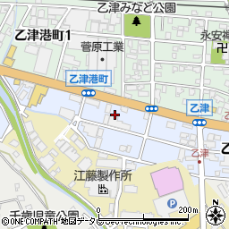 大分県大分市乙津町2周辺の地図