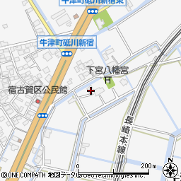 佐賀県小城市牛津町上砥川691周辺の地図