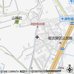 佐賀県小城市牛津町上砥川166周辺の地図