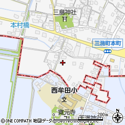 福岡県久留米市三潴町西牟田1655周辺の地図