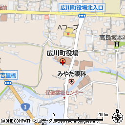 福岡県八女郡広川町周辺の地図