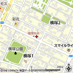 大分県大分市横塚周辺の地図