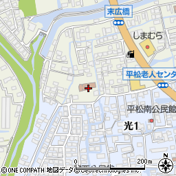 佐賀市平松老人福祉センター周辺の地図