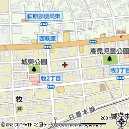 大分県大分市牧3丁目2周辺の地図