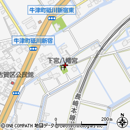 佐賀県小城市牛津町上砥川549周辺の地図