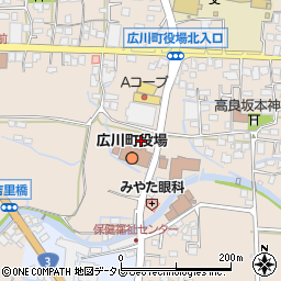 広川町役場　会計室周辺の地図