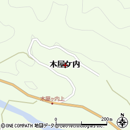 高知県高岡郡四万十町木屋ケ内周辺の地図