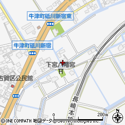 佐賀県小城市牛津町上砥川520周辺の地図