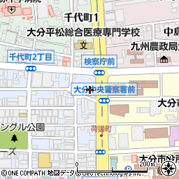 みずほ銀行大分支店周辺の地図