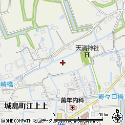 福岡県久留米市城島町江上上周辺の地図