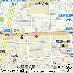 吉野家１９７号線大分萩原店周辺の地図