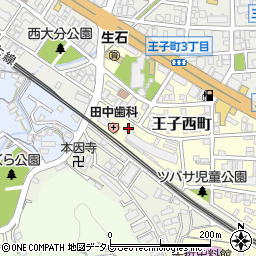 京都伊三郎製ぱん西大分店周辺の地図