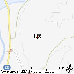 高知県高岡郡四万十町土居周辺の地図