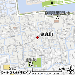 佐賀県佐賀市鬼丸町周辺の地図