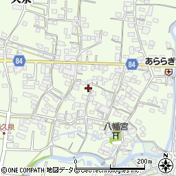 福岡県八女郡広川町久泉147周辺の地図