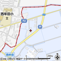福岡県筑後市西牟田4991周辺の地図