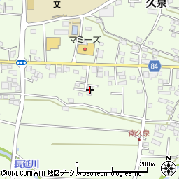 福岡県八女郡広川町久泉516-17周辺の地図