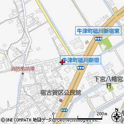 佐賀県小城市牛津町上砥川405-32周辺の地図