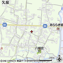 福岡県八女郡広川町久泉124周辺の地図