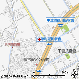 佐賀県小城市牛津町上砥川405-27周辺の地図