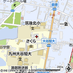 福岡県筑後市蔵数498-19周辺の地図