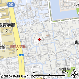 佐賀県佐賀市鬼丸町15周辺の地図