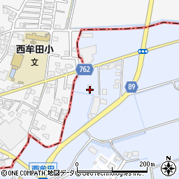 福岡県筑後市西牟田4963周辺の地図