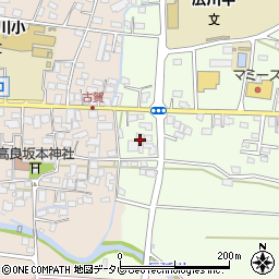 福岡県八女郡広川町久泉456-1周辺の地図