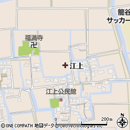 佐賀県佐賀市北川副町江上周辺の地図