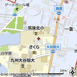 福岡県筑後市蔵数498-17周辺の地図