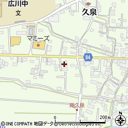 福岡県八女郡広川町久泉527周辺の地図