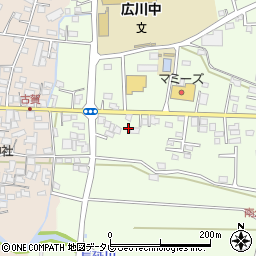 福岡県八女郡広川町久泉488-1周辺の地図