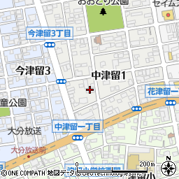 山崎　中津留店周辺の地図