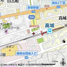ＪＲ九州大分鉄道寮周辺の地図