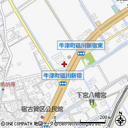 佐賀県小城市牛津町上砥川396周辺の地図