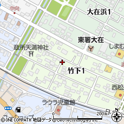 竹下駐車場周辺の地図