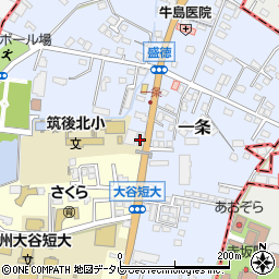 株式会社福岡九州クボタ　筑後営業所周辺の地図