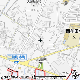 福岡県久留米市三潴町西牟田4517-8周辺の地図