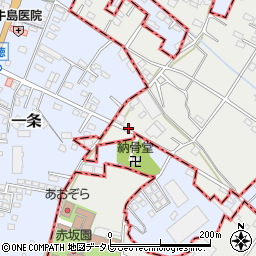 緒方園芸場周辺の地図