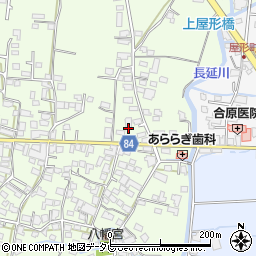 福岡県八女郡広川町久泉89-1周辺の地図