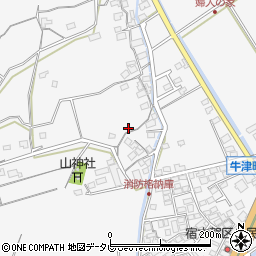 佐賀県小城市牛津町上砥川2540周辺の地図