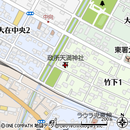 政所天満神社周辺の地図