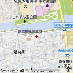 佐賀県佐賀市鬼丸町7-21周辺の地図