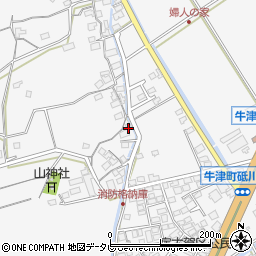 佐賀県小城市牛津町上砥川2538周辺の地図