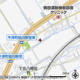 佐賀県小城市牛津町上砥川533-14周辺の地図