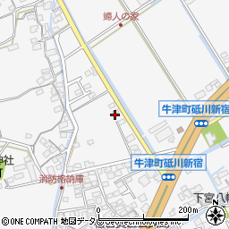 佐賀県小城市牛津町上砥川413周辺の地図